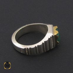 انگشتر زمرد زامبیا مرغوب مردانه هنر دست استاد باقرزاده - کد 8733 انگشتر زمرد زامبیا مرغوب مردانه هنر دست استاد باقرزاده - کد 8733