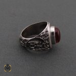 انگشتر عقیق یمن مردانه طرح اميری حسين نعم الامير - کد 8605 - تصویر 2