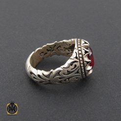 انگشتر یاقوت سرخ خوش رنگ مردانه - کد 8743 انگشتر یاقوت سرخ خوش رنگ مردانه - کد 8743