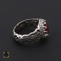 انگشتر یاقوت سرخ خوش رنگ مردانه - کد 8745 انگشتر یاقوت سرخ خوش رنگ مردانه - کد 8745