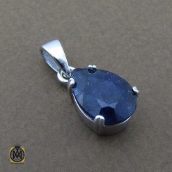 مدال یاقوت کبود زنانه طرح هیلدا - کد 3151 مدال یاقوت کبود زنانه طرح هیلدا - کد 3151