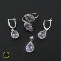 سرویس آمتیست زنانه طرح پرتو - کد 7106 سرویس آمتیست زنانه طرح پرتو - کد 7106