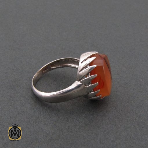 انگشتر عقیق یمن مردانه - کد 8608 - تصویر 2