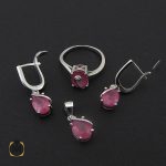 2 سرویس یاقوت سرخ زنانه طرح گلسا - کد 7114 - تصویر 2