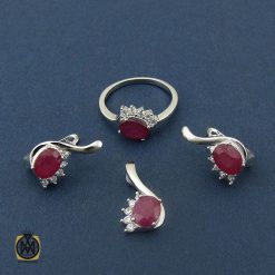 سرویس یاقوت سرخ زنانه طرح مارینا - کد 7117 سرویس یاقوت سرخ زنانه طرح مارینا - کد 7117