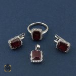 2 سرویس یاقوت سرخ زنانه طرح ماهک - کد 7118 - تصویر 2
