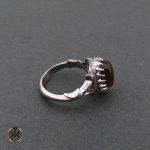 2 انگشتر جزع یمن مردانه اصل و معدنی - کد 8609 - تصویر 2