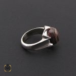 2 انگشتر عقیق باباقوری یمن مردانه - کد 8754 - تصویر 2