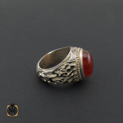 انگشتر مردانه عقیق یمن اصل نقره - کد 8756 انگشتر مردانه عقیق یمن اصل نقره - کد 8756