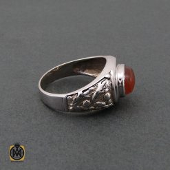 انگشتر عقیق یمن شرف الشمس مردانه - کد 8610 انگشتر عقیق یمن شرف الشمس مردانه - کد 8610