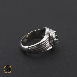 انگشتر زمرد زامبیا مردانه خوش رنگ - کد 8772 انگشتر زمرد زامبیا مردانه خوش رنگ - کد 8772