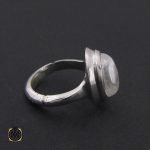 انگشتر دُر نجف مرغوب مردانه دست ساز – کد 8784 - تصویر 2