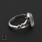 2 انگشتر دُر نجف شفاف مردانه دست ساز – کد 8785 - تصویر 2