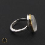 2 انگشتر دُر نجف مردانه دست ساز – کد 8786 - تصویر 2