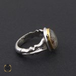 2 انگشتر کوارتز رُتایل مردانه دست ساز – کد 8787 - تصویر 2