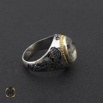 2 انگشتر کوارتز رُتایل مردانه دست ساز – کد 8788 - تصویر 2