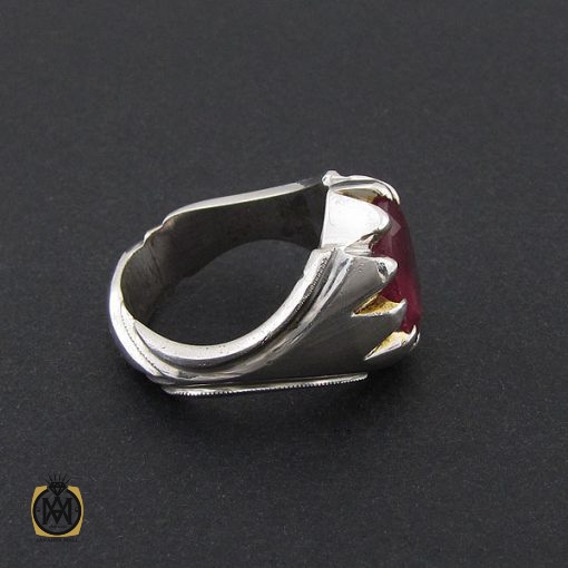 2 انگشتر یاقوت سرخ مردانه هنر دست استاد شرفیان – کد 8794 - تصویر 2