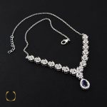 2 سرویس نقره زنانه طرح شکوفا - 7128 - تصویر 2