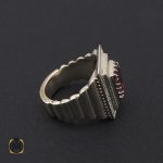 انگشتر یاقوت سرخ مردانه هنر دست استاد شرفیان – کد 8801 - تصویر 2