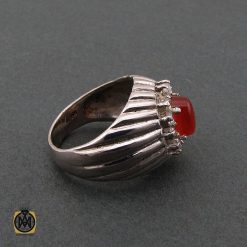 انگشتر عقیق یمن مردانه - کد 8614 انگشتر عقیق یمن مردانه - کد 8614