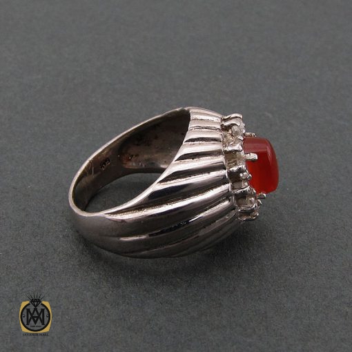 2 انگشتر عقیق یمن مردانه - کد 8614 - تصویر 2