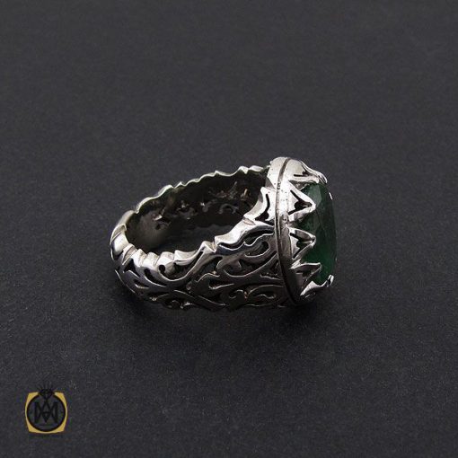 2 انگشتر زمرد هندی مردانه اصل