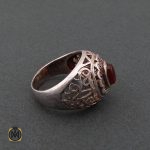 2 انگشتر عقیق یمن مردانه - کد 8620 - تصویر 2