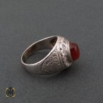 انگشتر عقیق یمن مردانه - کد 8621 - تصویر 2