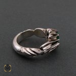 2 انگشتر زمرد اتیوپی مردانه ارزشمند - کد 8587 - تصویر 2