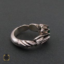 انگشتر زمرد اتیوپی مردانه ارزشمند - کد 8587 انگشتر زمرد اتیوپی مردانه ارزشمند - کد 8587