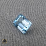 2 نگین تک توپاز آبی شفاف و مرغوب - کد 9038 - تصویر 2