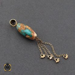 مدال فیروزه نیشابوری زنانه طرح دارینا - کد 3126 مدال فیروزه نیشابوری زنانه طرح دارینا - کد 3126