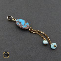 مدال فیروزه نیشابوری زنانه طرح خجسته - کد 3131 مدال فیروزه نیشابوری زنانه طرح خجسته - کد 3131