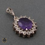 مدال آمتیست و مارکازیت زنانه طرح کیمیا - کد 3142 - تصویر 2