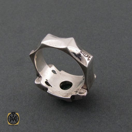 انگشتر زمرد زامبیا مردانه مرغوب - کد 8584 - تصویر 3