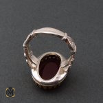 3 انگشتر عقیق قرمز مردانه با حکاکی وان یکاد - کد 8634 - تصویر 3