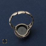 3 انگشتر حیدید سینی مردانه با حکاکی کف العباس - کد 8654 - تصویر 3