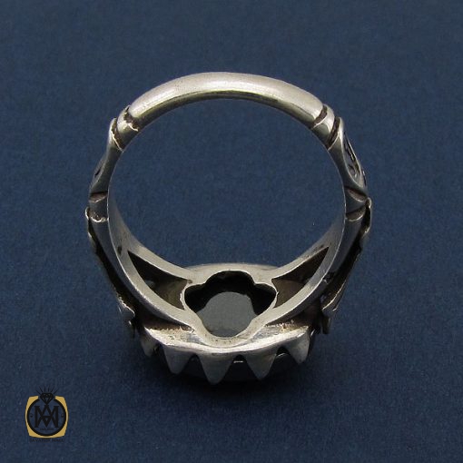 3 انگشتر حدید سینی مردانه با حکاکی عین علی - کد 8655 - تصویر 3