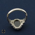 3 انگشتر حدید سینی مردانه با حکاکی الله و پنج تن - کد 8657 - تصویر 3