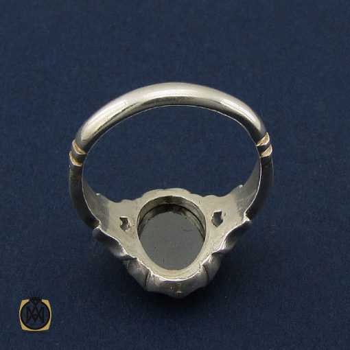 3 انگشتر حدید سینی مردانه با حکاکی الله و پنج تن - کد 8657 - تصویر 3