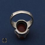 انگشتر عقیق یمن مردانه - کد 8660 - تصویر 3