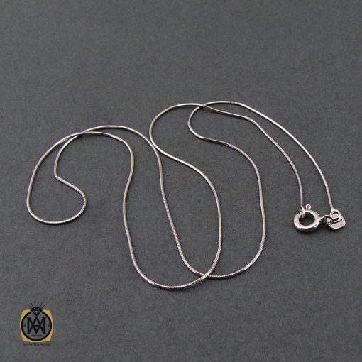 زنجیر نقره طرح امگا 45 سانتی زنانه – کد 10009 - تصویر 3