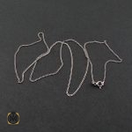 3 زنجیر نقره طرح جذاب 50 سانتی زنانه – کد 10014 - تصویر 3