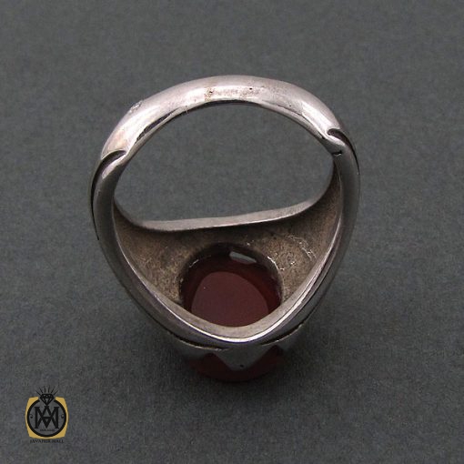 3 انگشتر عقیق یمن با حکاکی سبحان حی القیوم - کد 8662 - تصویر 3