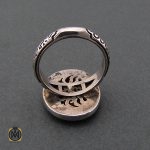 3 انگشتر عقیق یمن با حکاکی هو الحی القیوم - کد 8663 - تصویر 4