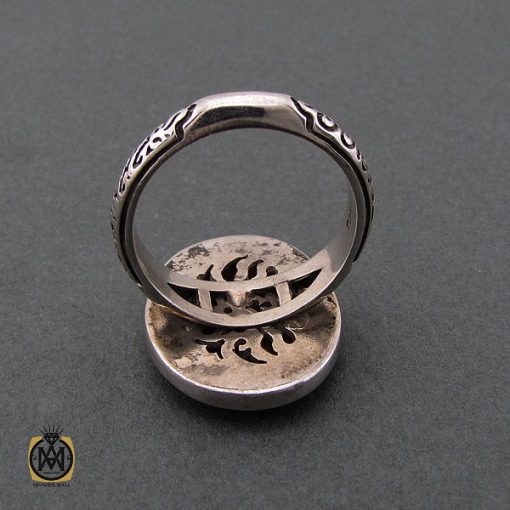 3 انگشتر عقیق یمن با حکاکی هو الحی القیوم - کد 8663 - تصویر 4