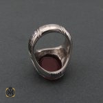 3 انگشتر عقیق یمن با حکاکی ابد والله يا زهراء ماننسى حسينا- کد 8664 - تصویر 3