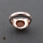 3 انگشتر عقیق یمن با حکاکی شرف الشمس اثر استاد ضابطی - کد 8666 - تصویر 3