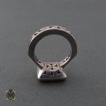 3 انگشتر عقیق یمن مردانه با حکاکی این بقیه الله - کد 8667 - تصویر 3