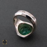 3 انگشتر زمرد اتیوپی اصل مردانه فاخر و ارزشمند - کد 8583 - تصویر 3